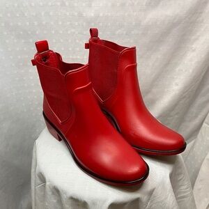 Red Kate Spade Rain Boots